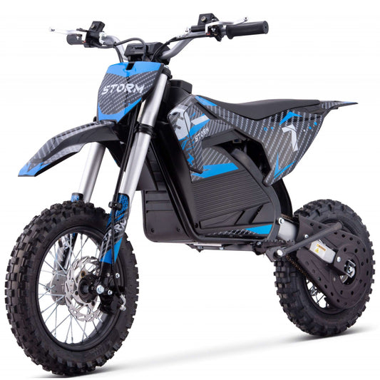Kids 1200W 48V Electric Dirt Bike Blue