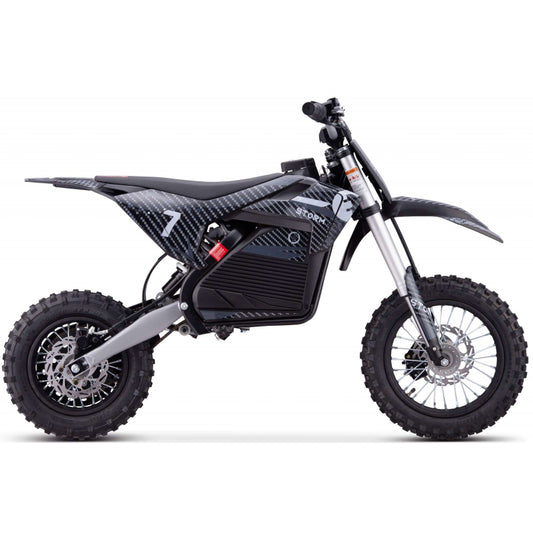 Kids 1200W 48V Electric Dirt Bike Black