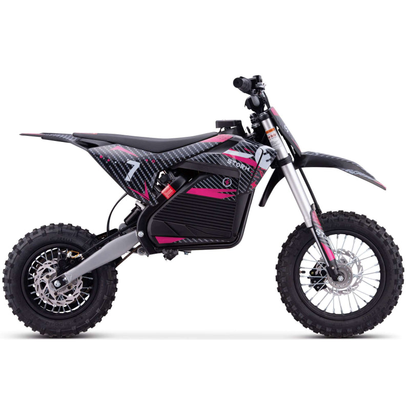 Kids 1200W 48V Electric Dirt Bike Red