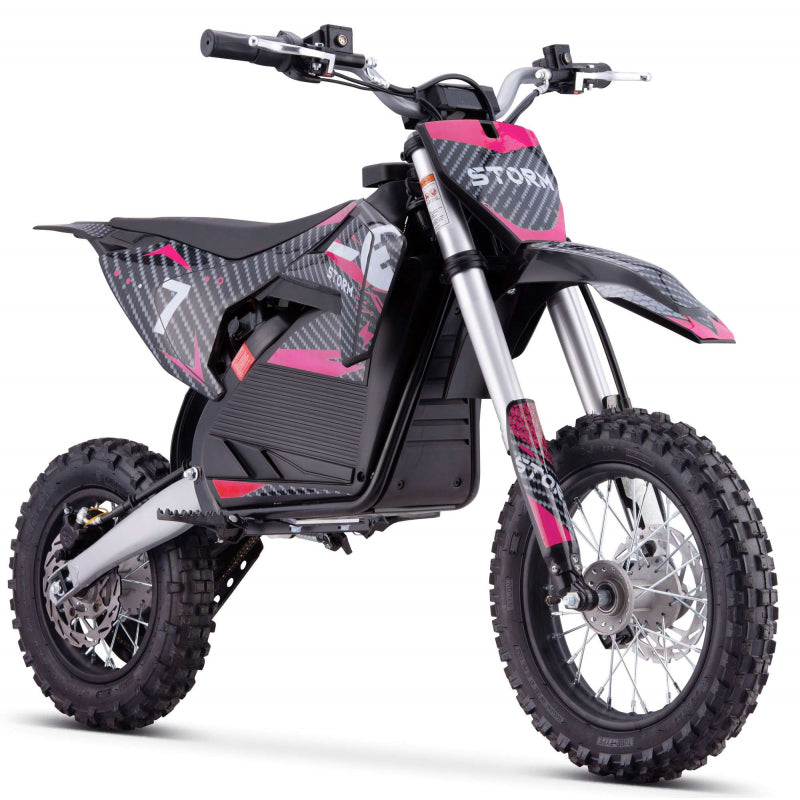 Kids 1200W 48V Electric Dirt Bike Blue