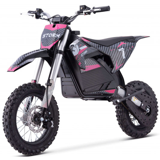 Kids 1200W 48V Electric Dirt Bike Pink