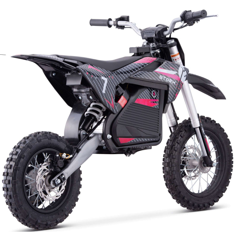 Kids 1200W 48V Electric Dirt Bike Red