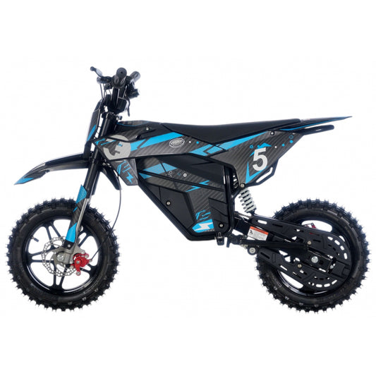 Kids 800W 36V Electric Dirt Bike Blue