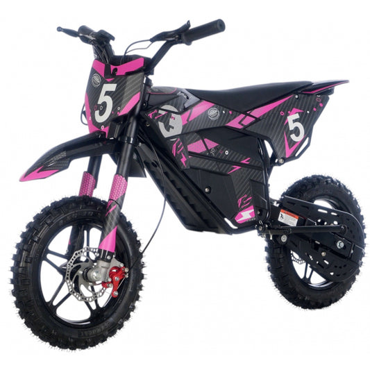 Kids 800W 36V Electric Dirt Bike Pink