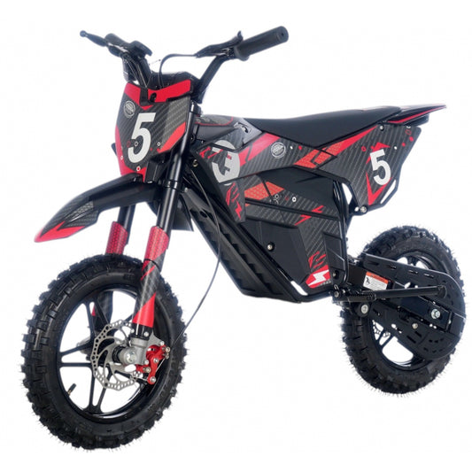 Kids 800W 36V Electric Dirt Bike Red