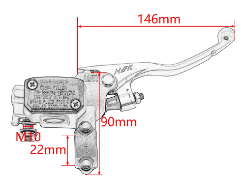 Front Brake Caliper Hose Master Cylinder 09-19 KTM 125 250 350 450
