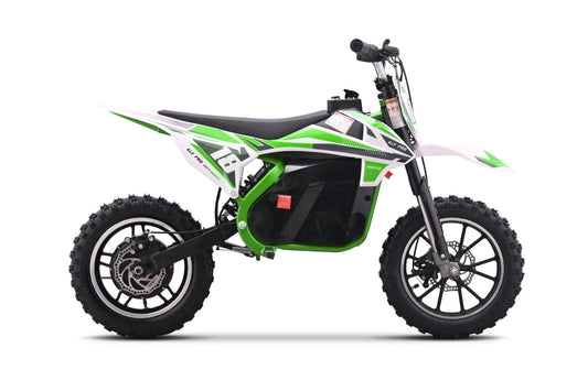 Mini KLF Pro 36V 800W Kids Electric Dirt Bike GREEN