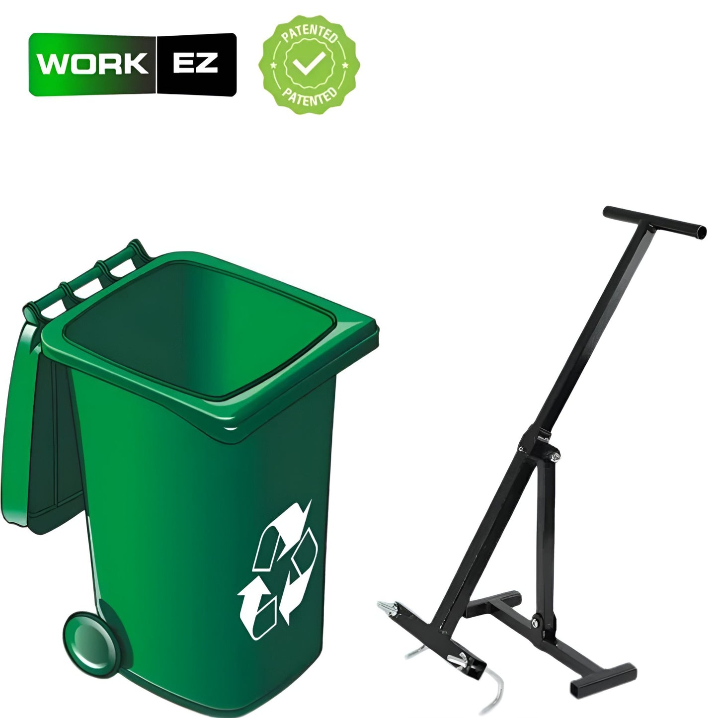 ♻️ Wheelie Bin Compactor – Heavy-Duty Waste Crusher for 120L/240L/360L Bins
