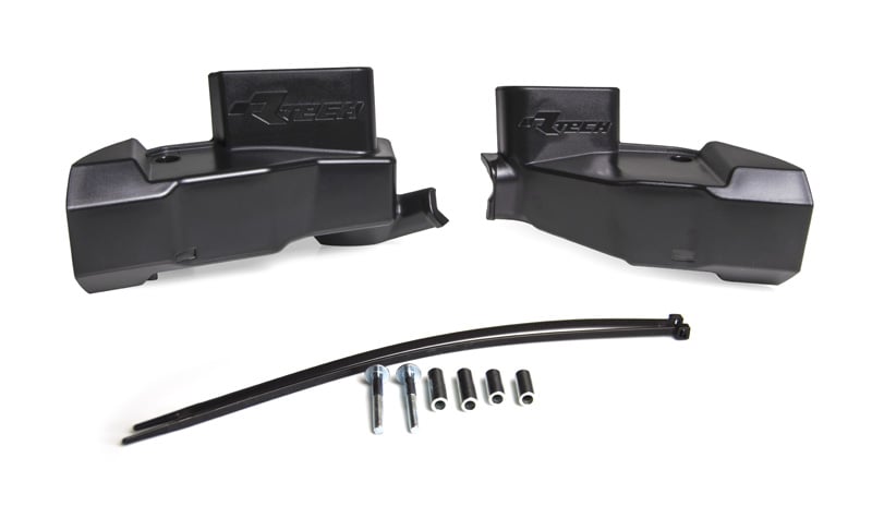 Rtech Plastics Nissin KX/CRF Master Cylinder Protector Guards Black RTECH R-PRTPUMPNR02