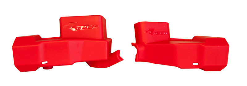 Rtech Plastics Nissin KX/CRF Master Cylinder Protector Guards Red RTECH R-PRTPUMPRS02