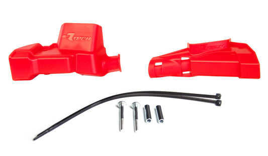 Rtech Plastics Nissin Brembo Beta Master Cylinder Protector Guards Red RTECH R-PRTPUMPRS05