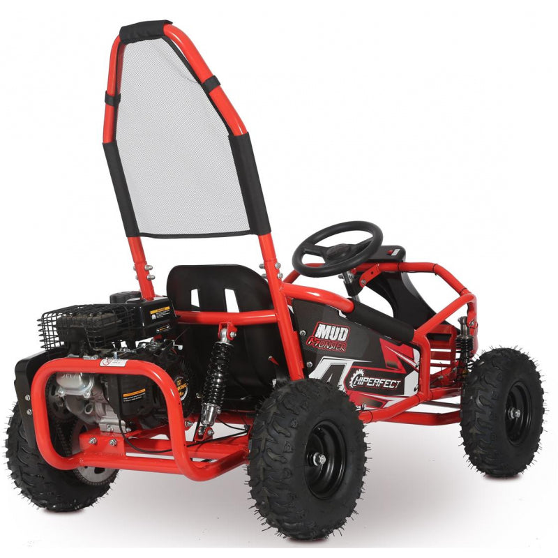 100cc Mud Monster Kids Petrol Go Kart Red