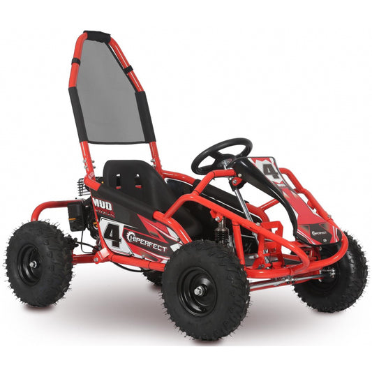 100cc Mud Monster Kids Petrol Go Kart Red