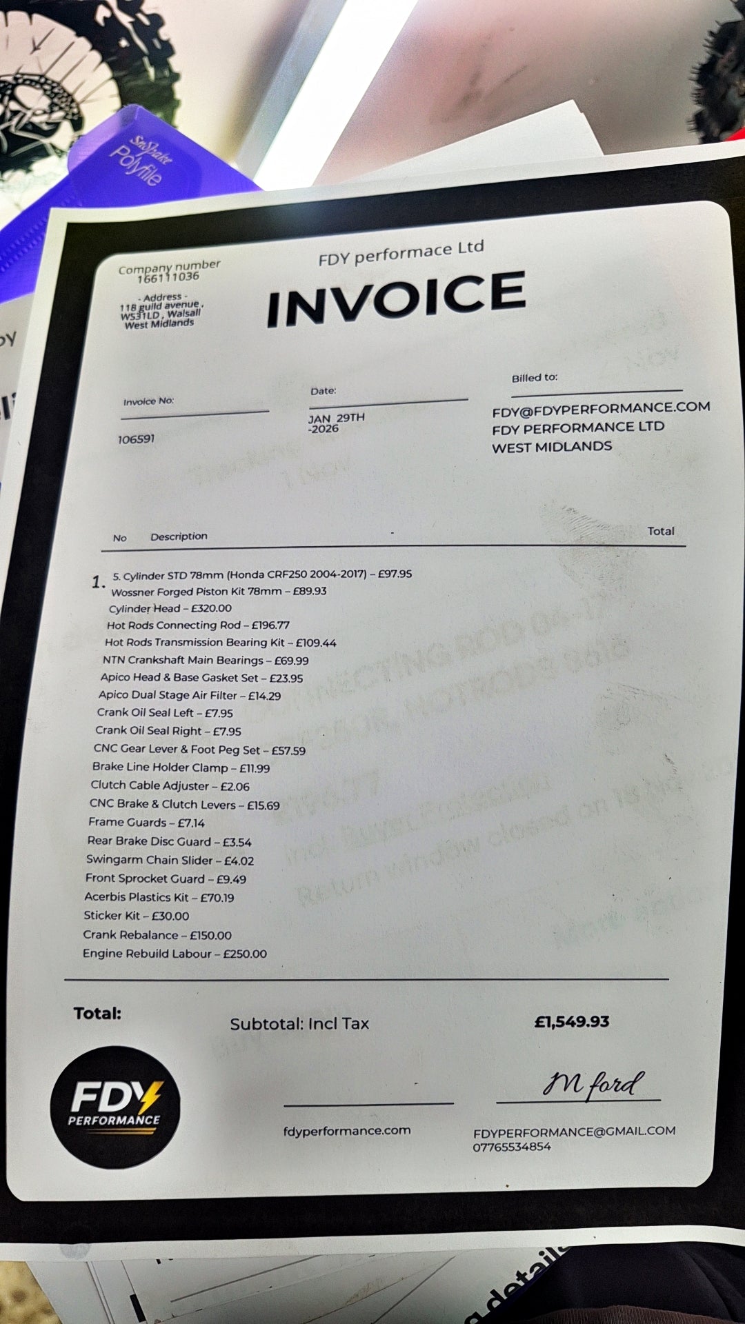 CRF250R - 2007 FULL RESTORATION
