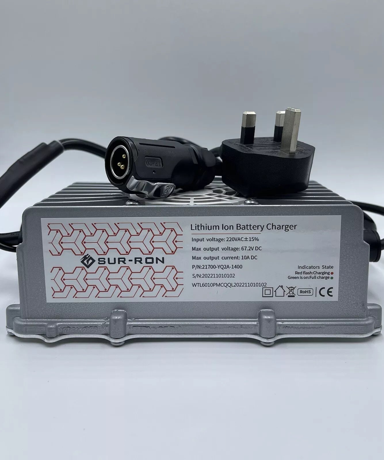 OEM Surron 67.2V Battery Charger Fast Charging for Light Bee X / LBX UK Version