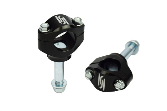 Scar Racing Oversize Handlebar Mounts Black 06-26 Kawasaki KX 250 450 28.6mm Stock Triple Clamps 30mm SCAR P63
