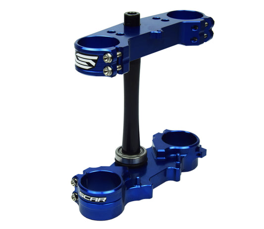 Scar Racing Triple Clamp Assembly 15-26 Fantic Yamaha Xx YZ 250 X SCAR S1427 Blue 25mm Offset S1427