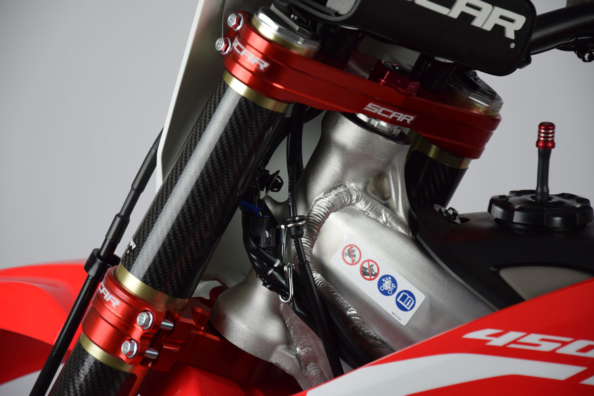 Scar Racing Triple Clamps Red CRF Offset 22mm SCAR S2420