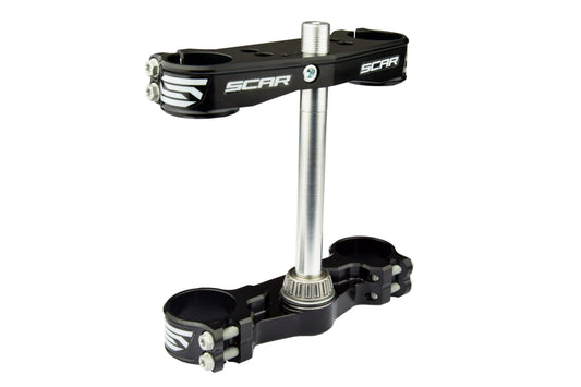 Scar Racing Triple Clamps Black 21-23 SX 65 Offset 22mm SCAR S5415BK