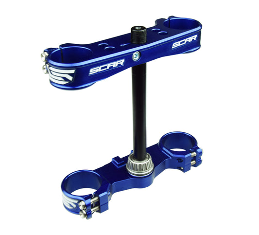Triple Clamp Set 04-24 85 SX Husqvarna TC Mc SCAR Racing S5416B Blue 16mm Offset