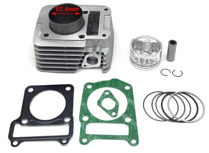 Dirt Racing Cylinder Kit 57.40mm Big Bore Yamaha Ybr TTR L E Big Bore 150CC