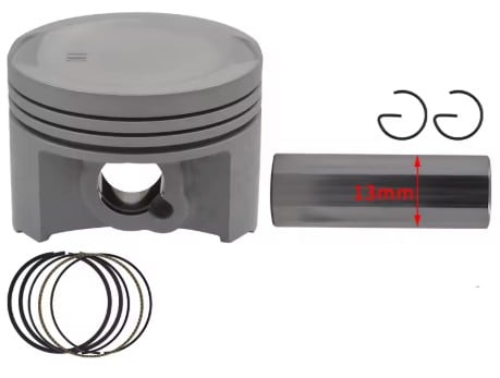 Dirt Racing Piston Kit 52.4mm Std Honda CBF125 SDH125-51 WH125-7 WH125-8 13mm Pin