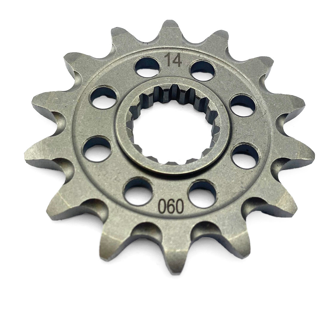 Pro-X Racing Front Sprocket Triumph TF250-X 2024, 14T, Prox 07.FS73024-14, Grooved & Lightened