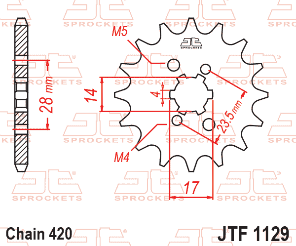Front Sprocket JTF1129.13