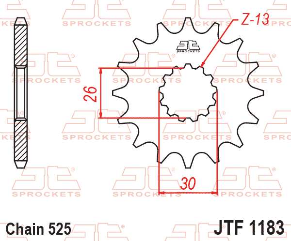 Front Sprocket JTF1183.17 Jt