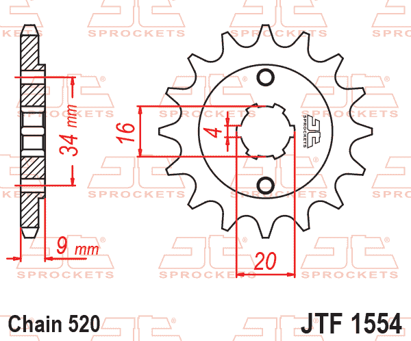 Front Sprocket JTF1554.14 Jt