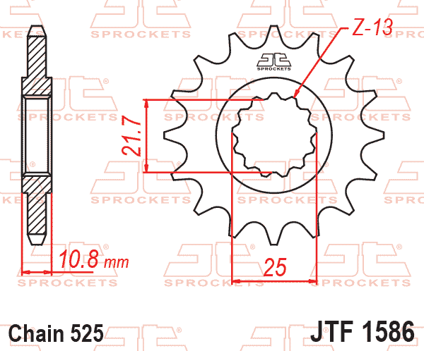 Front Sprocket JTF1586.16 Jt
