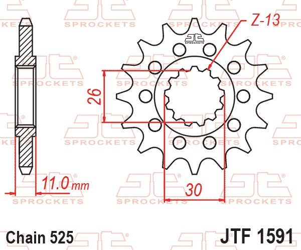 Front Sprocket JTF1591.15 Jt