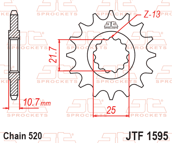 Front Sprocket JTF1595.15 Jt
