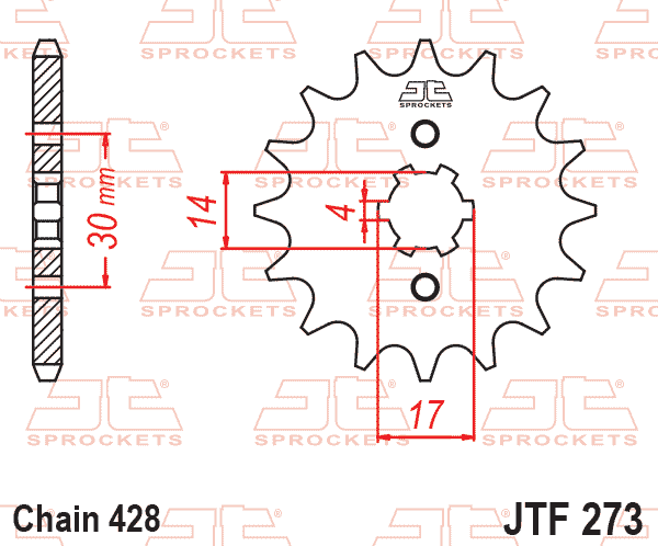 Front Sprocket JTF273.14 Jt