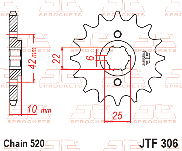Front Sprocket JTF306.15 Jt