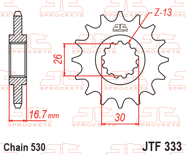 Front Sprocket JTF333.16 Jt