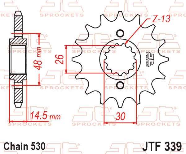 Front Sprocket JTF339.18 Jt