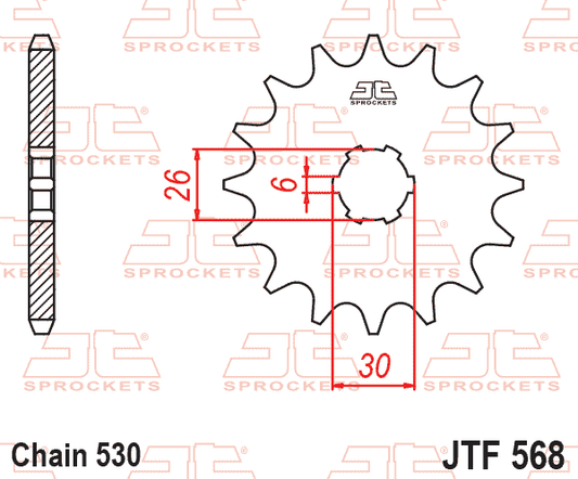 Front Sprocket JTF568.17 Jt