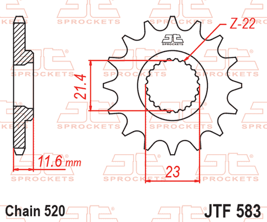 Front Sprocket JTF583.13 Jt