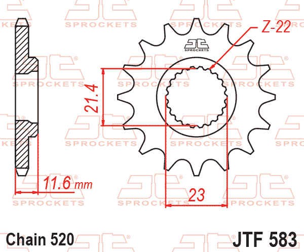Front Sprocket JTF583.14 Jt