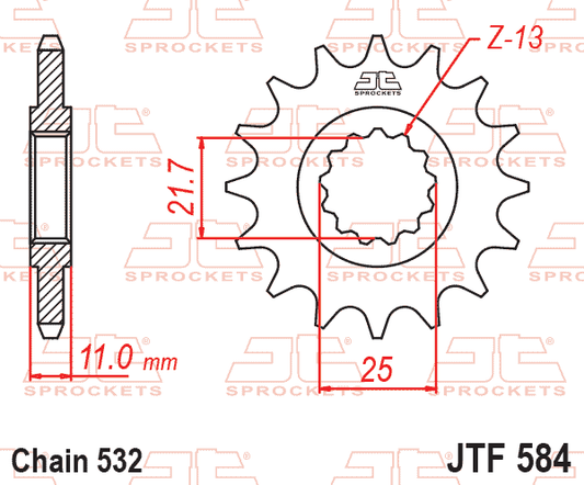 Front Sprocket JTF584.16 Jt