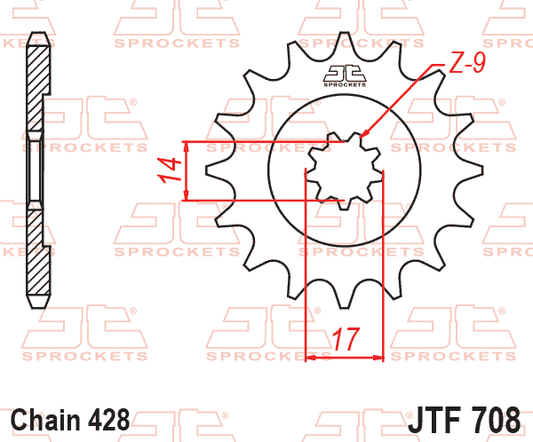 Front Sprocket JTF708.13 Jt