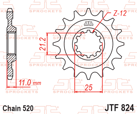 Front Sprocket JTF824.16 Jt