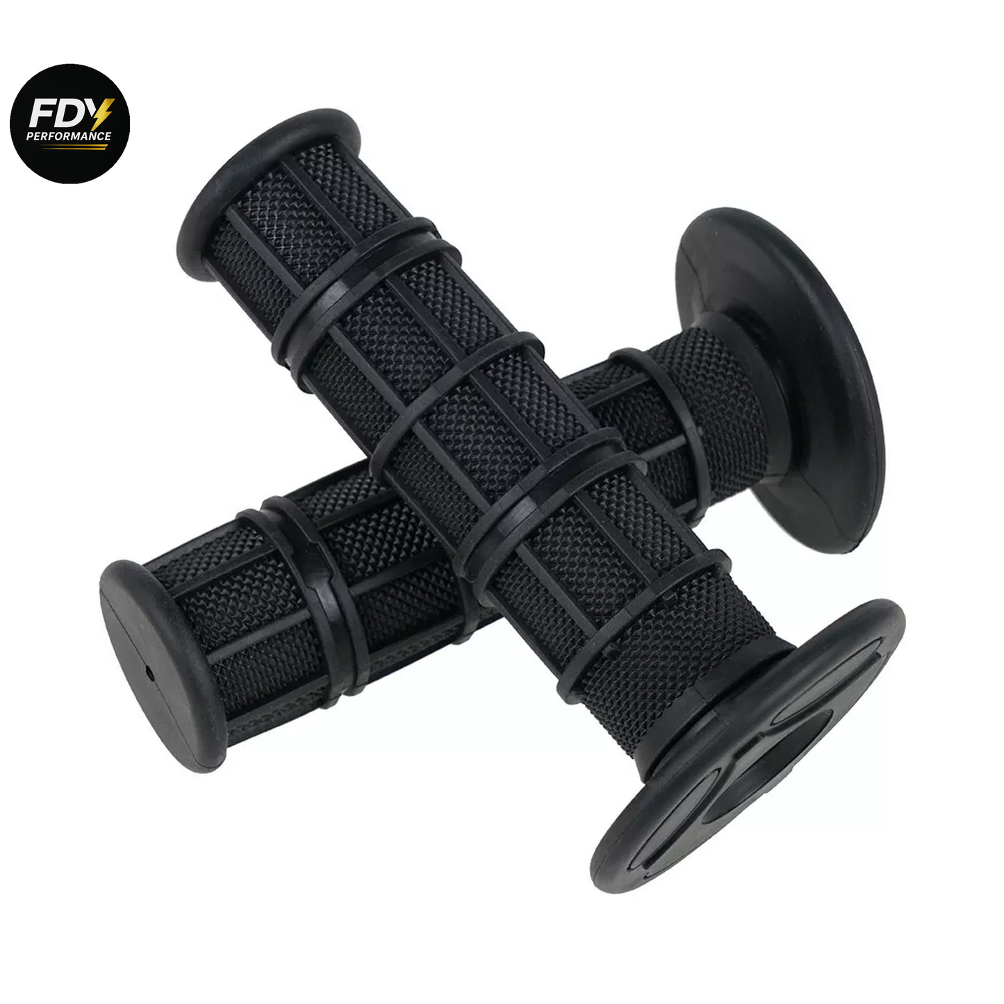 Black Motorbike Handlebar Grips – Premium Quality, Universal Fit, Anti-Vibration, Comfortable Rubber