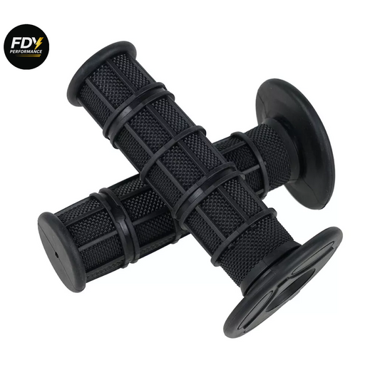 Black Motorbike Handlebar Grips – Premium Quality, Universal Fit, Anti-Vibration, Comfortable Rubber