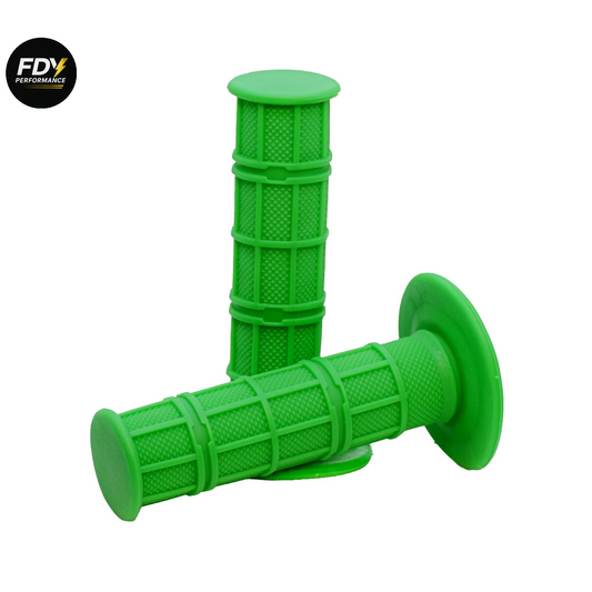 Green Motorbike Handlebar Grips – Premium Quality, Universal Fit, Anti-Vibration, Comfortable Rubber
