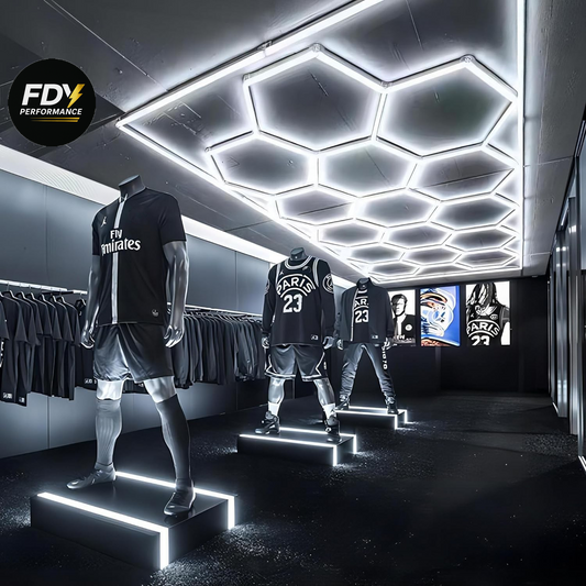 ✨ 14x Hexagonal LED Lights | Ultra-Bright 6500K+ | Modern Ceiling Panel for Garage & Home