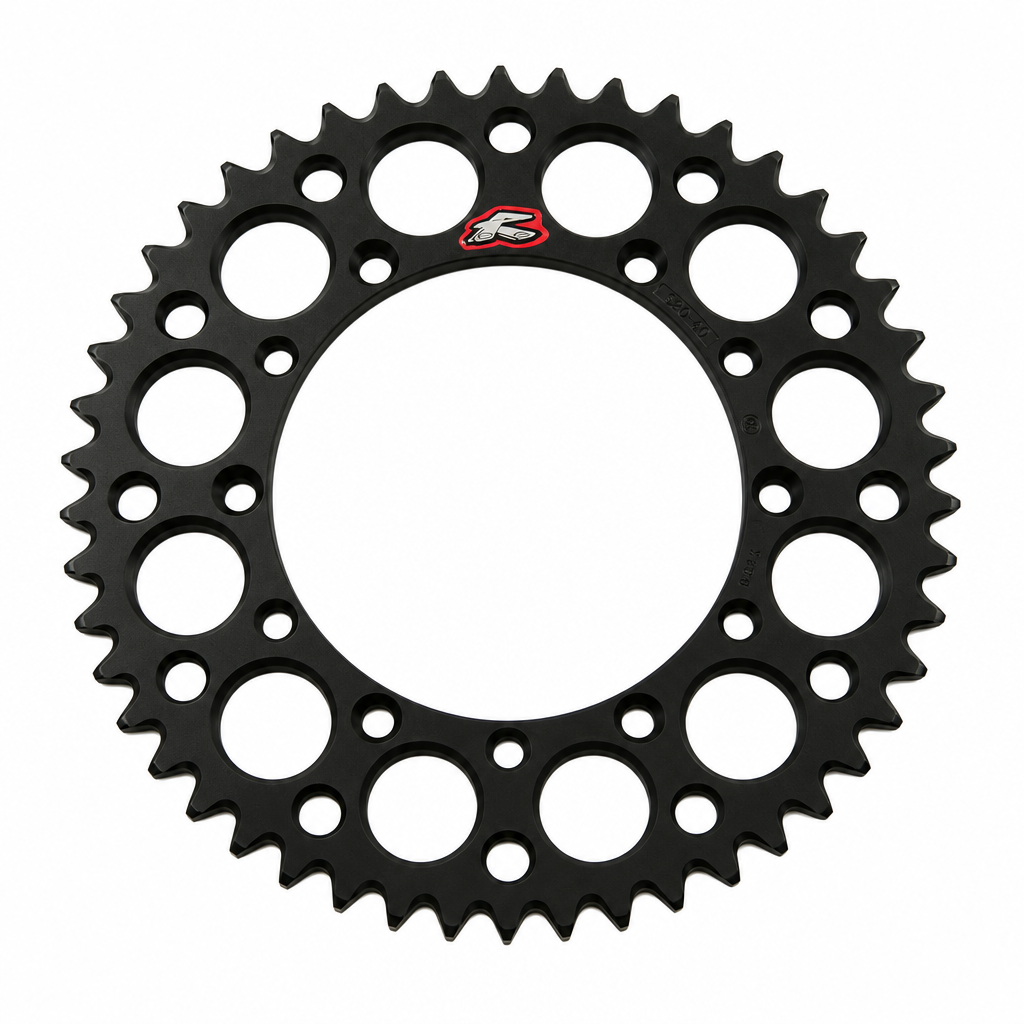 Rear Sprocket Alloy Renthal, Ultralite 112U-520-49GEBK Black, 112U-520-49GEBK