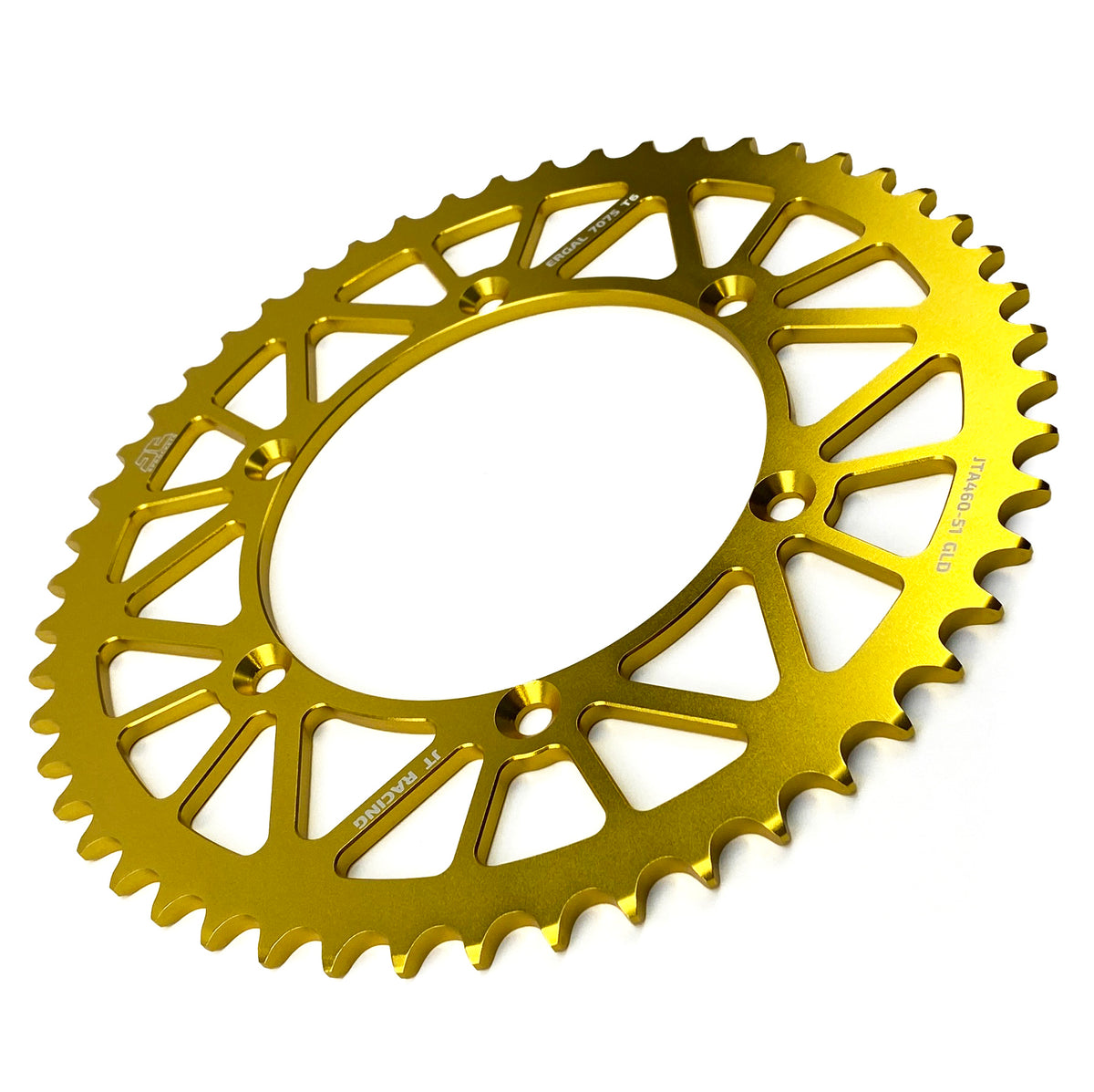 Rear Sprocket Alloy Gold 460, JTA460.51GLD 7075-T6 Aluminium