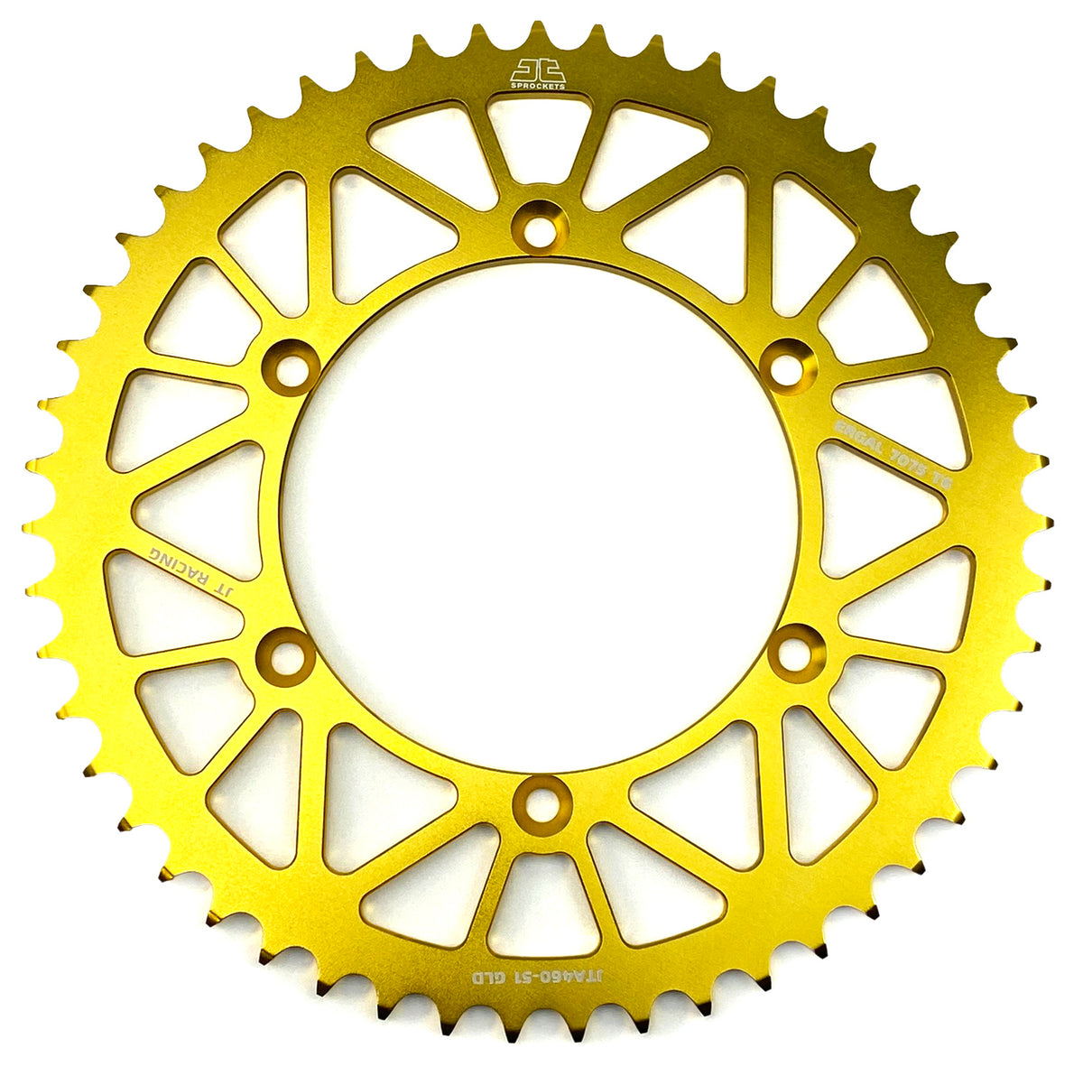 Rear Sprocket Alloy Gold 460, JTA460.51GLD 7075-T6 Aluminium